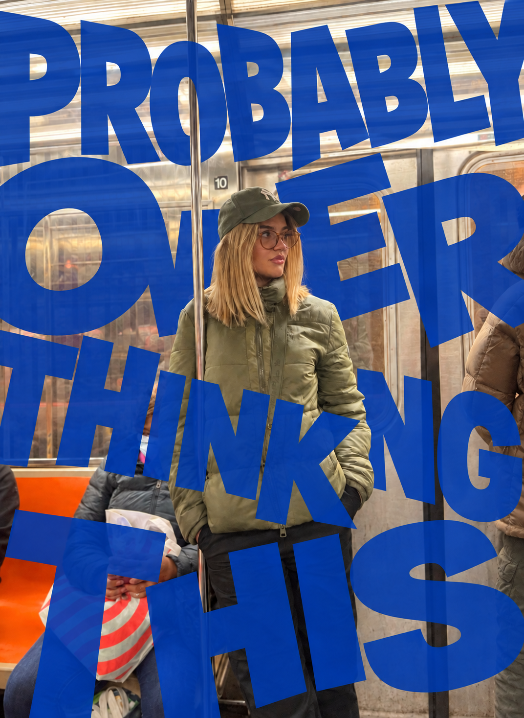 Malena Jovanovic on the subway, Probably overthinking this