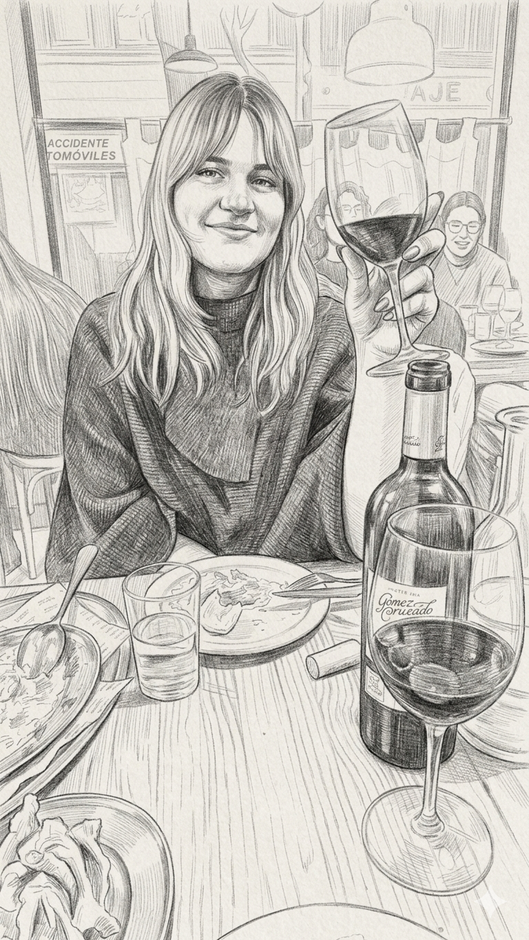 Sketch portrait of Malena Jovanovic