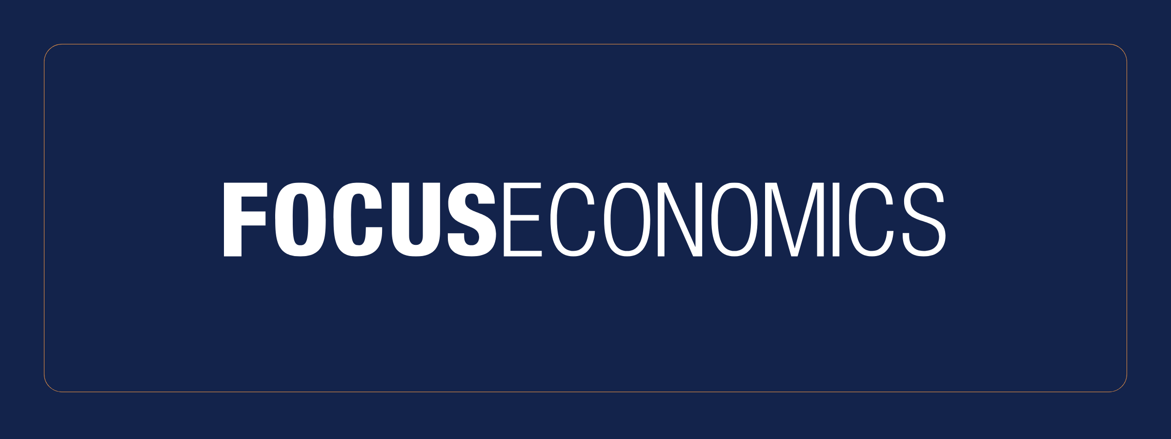 FocusEconomics logo, macroeconomic analytics brand