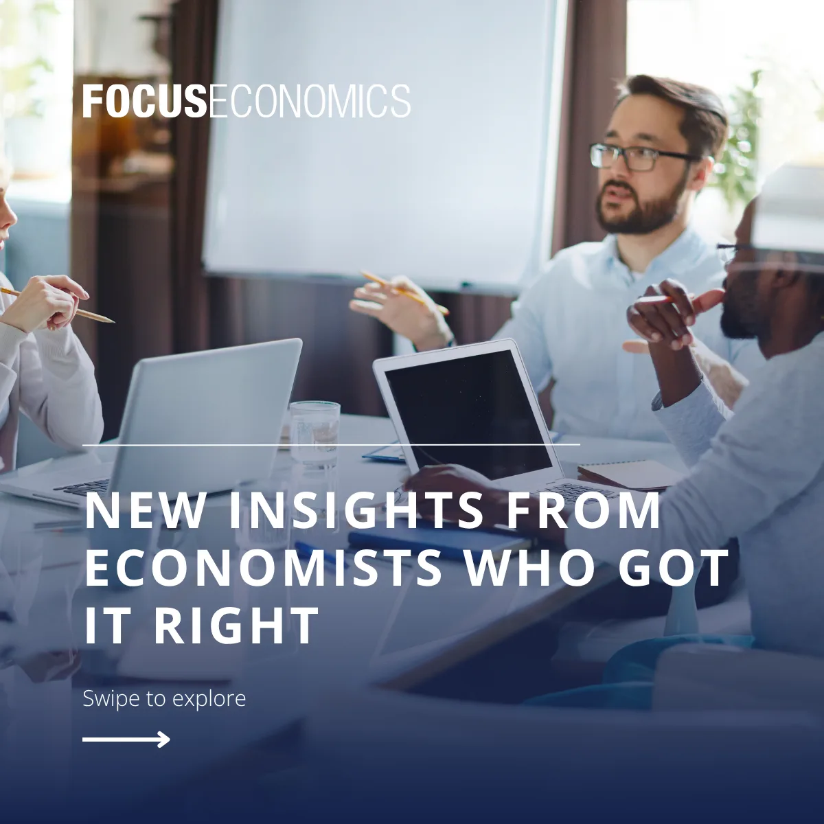 FocusEconomics quarterly social carousel, slide 1
